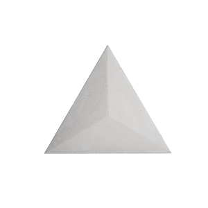 wypukły trójkąt biały